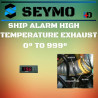 Programmable engine exhaust temperature 999º alarm for ships